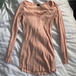 Free People Peach Long Sleeve